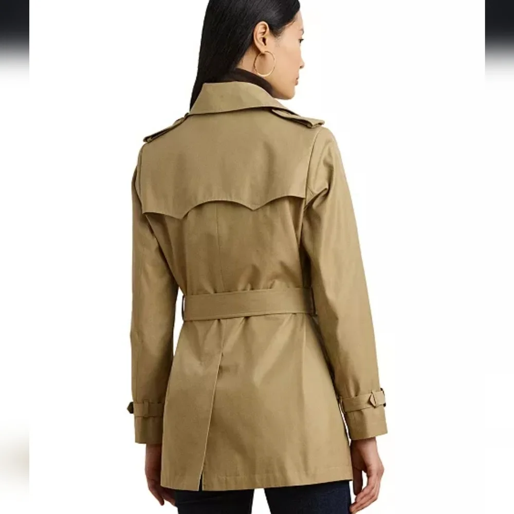 LRL Classic Tan Trench Coat Size L